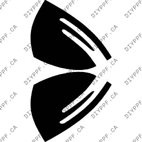 Mirrors 2012-2015 Mercedes-Benz ML sport w/ washers 15-12 4D SUV PPF