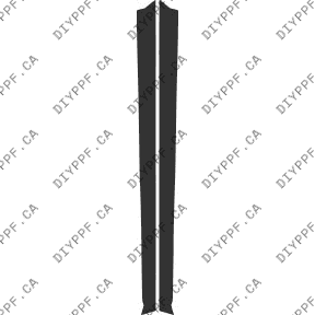 Rockers 2012-2012 Mercedes-Benz GLK w/ styling & chrome package 12-12 4D SUV PPF