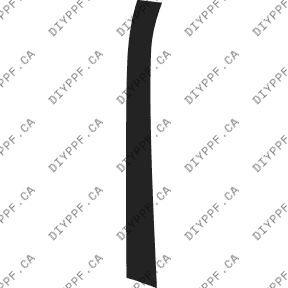 Door, A Pillar Left 2012-2012 Mercedes-Benz GLK w/ styling & chrome package 12-12 4D SUV PPF