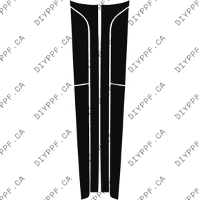 Rockers 2020-2022 Nissan Versa 22-20 4D Sdn PPF