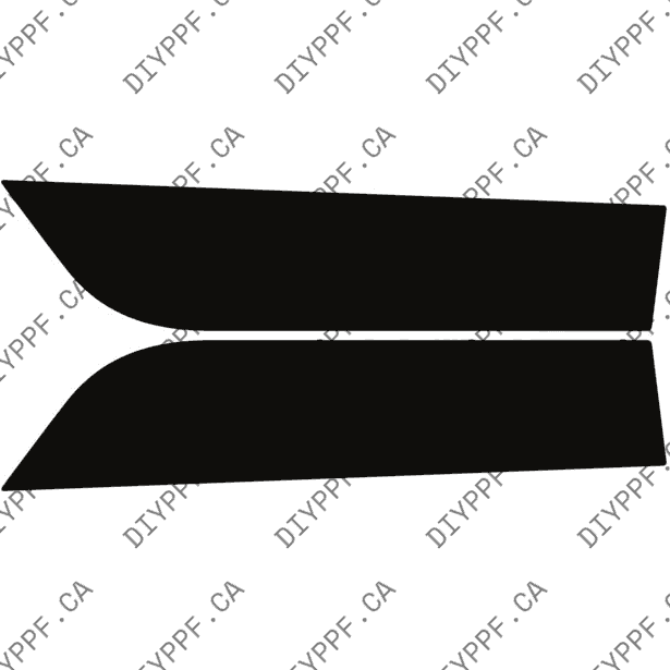 Door Panels Rear, L&R 2020-2022 Nissan Versa 22-20 4D Sdn PPF