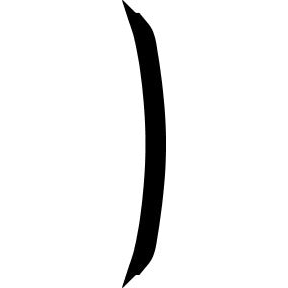 Bumper, Bottom 2014-2017 Maserati Ghibli 17-14 4D Sdn PPF