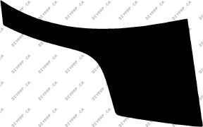 Wheel, Rear Splash Right 2016-2018 BMW 320i 18-16 4D Sdn PPF