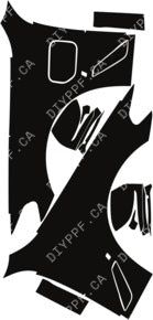 Fenders/Mirrors Hybrid Badge L & R Full 2017-2020 BMW 5 Series 20-17 4D Sdn PPF