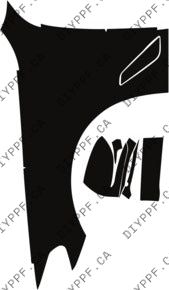 Fenders/Mirrors Full, Left 2017-2020 BMW 5 Series 20-17 4D Sdn PPF