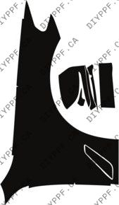 Fenders/Mirrors Full, Right 2017-2020 BMW 5 Series 20-17 4D Sdn PPF