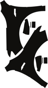 Fenders/Mirrors Full, Left & Right 2018-2020 Acura TLX A-SPEC 20-18 4D Sdn PPF