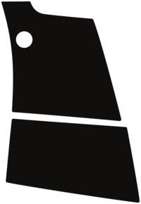 Wheel, Rear Splash, Left, Sensors 2019-2021 Audi A8 w/ washers 21-19 4D Sdn PPF