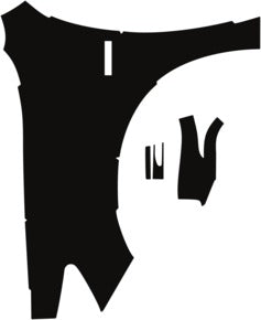 Fender/ Mirror Hybrid Badge, Left Full 2018-2020 Acura RLX 20-18 4D Sdn PPF