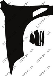 Fenders/Mirrors Full, Left 2019-2023 BMW X5 23-19 4D SUV PPF