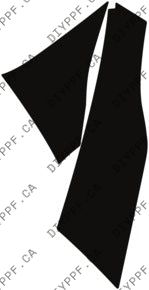 Fender, Right, Wrapped 2017-2023 Tesla Model 3 23-17 4D Sdn PPF