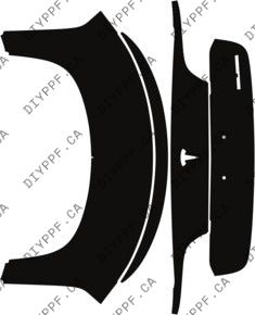 Deck/Trunk Lid, Full w/ spoiler 2017-2023 Tesla Model 3 23-17 4D Sdn PPF