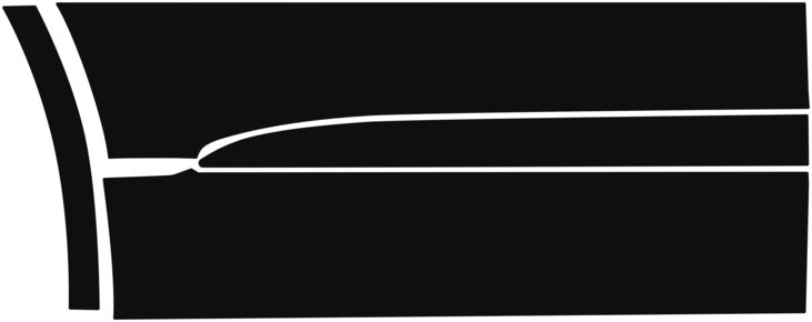 Door, Rear Panel Right 2020-2024 Lincoln Aviator Grand Touring/Black Label 24-20 4D SUV PPF