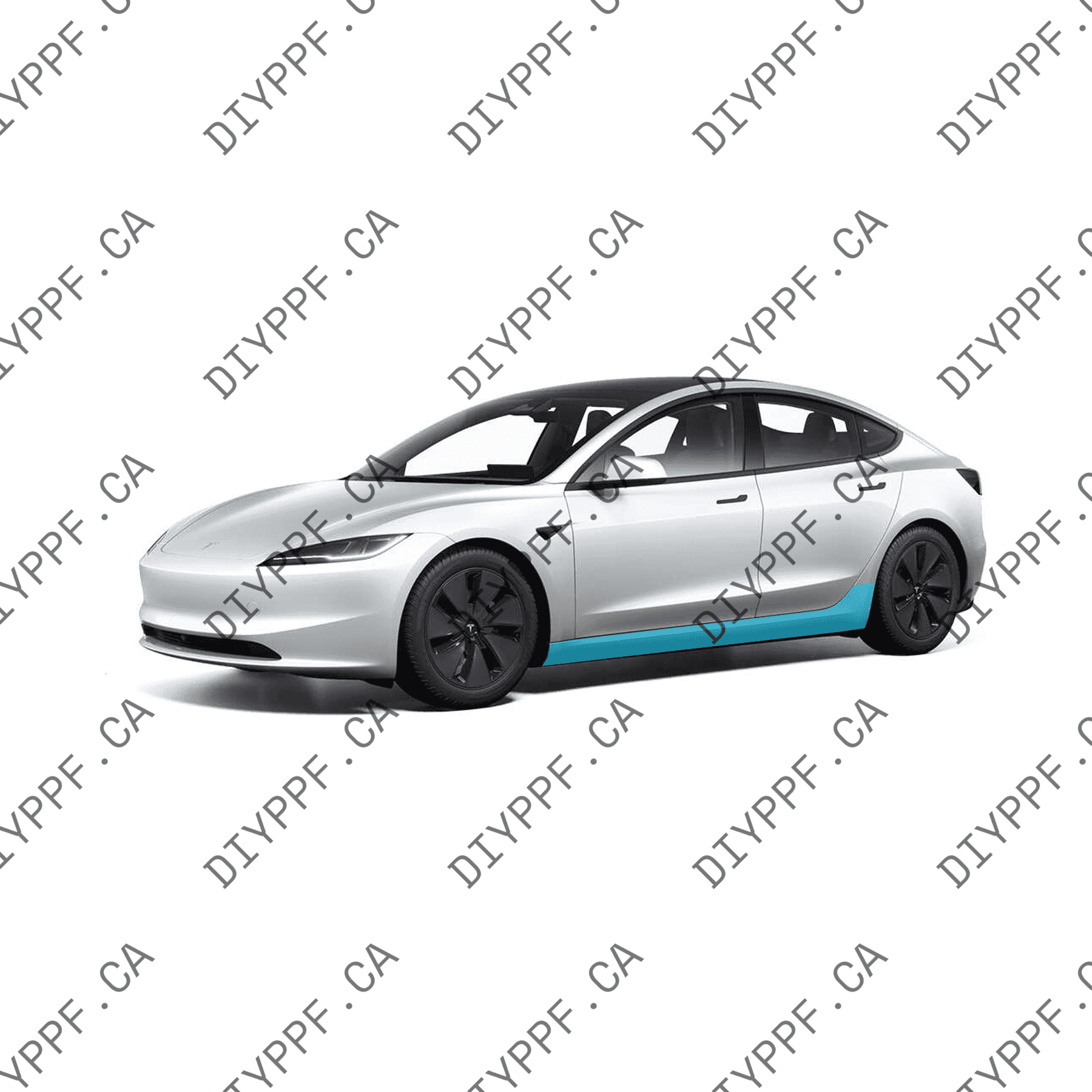 Rocker Panel PPF film for Highland Model 3 — DIY Paint Protection Film