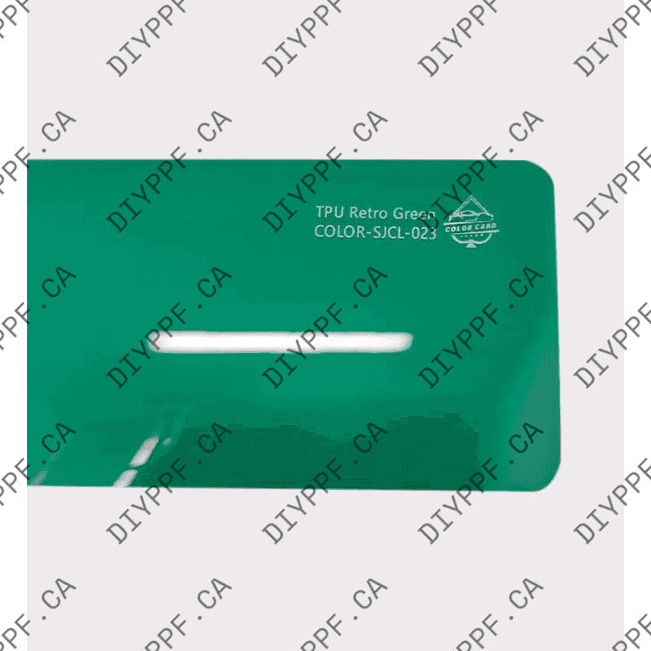 Retro Green Colored PPF Film Roll
